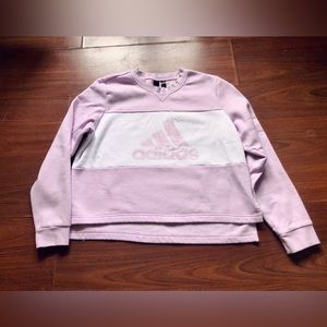 Adidas Cropped Lilac Fleece Sweater